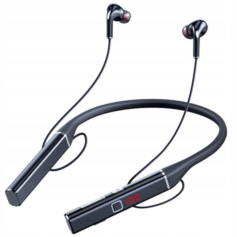 SŁUCHAWKI BLUETOOTH DO BIEGANIA + MIEJSCE NA KARTĘ PAMIĘCI | 100 h BATERIA!