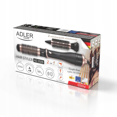 SUSZARKA DO WŁOSÓW 2W1 LOKÓWKA Z NASADKAMI 21/38MM I CHŁODNYM NAWIEWEM -LOK