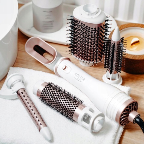 SUSZARKA LOKÓWKA DO WŁOSÓW 5W1 Z NASADKAMI 19/21/38/72MM I ZIMNYM NAWIEWEM