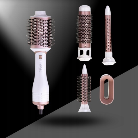 SUSZARKA LOKÓWKA DO WŁOSÓW 5W1 Z NASADKAMI 19/21/38/72MM I ZIMNYM NAWIEWEM