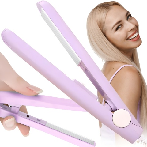 TURYSTYCZNA MINI KARBOWNICA PROSTOWNICA DO WŁOSÓW PODRÓŻNA MAŁA DO TORBY