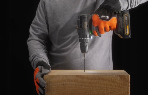 UDAROWA WIERTARKO WKRĘTARKA AKUMULATOROWA 20V BEZSZCZOTKOWA MOCNA + ZESTAW