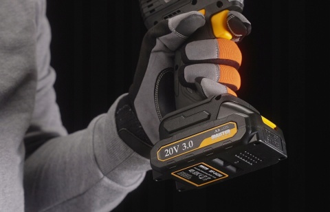 UDAROWA WIERTARKO WKRĘTARKA AKUMULATOROWA 20V BEZSZCZOTKOWA MOCNA + ZESTAW