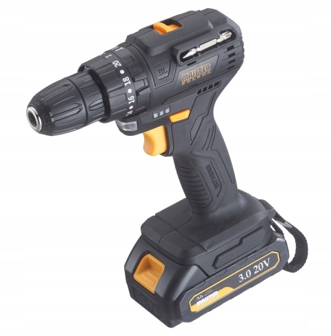 UDAROWA WIERTARKO WKRĘTARKA AKUMULATOROWA 20V BEZSZCZOTKOWA MOCNA + ZESTAW