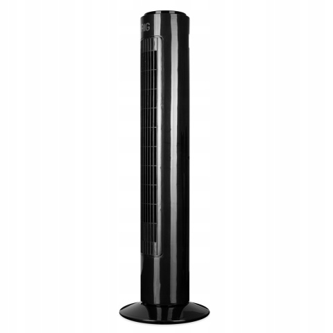 WENTYLATOR KOLUMNOWY STOJĄCY PODŁOGOWY WIATRAK - MOCNY CZARNY OSCYLACJA