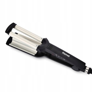 WIELOFUNCYJNA CERAMICZNA FALOWNICA LOKÓWKA DO WŁOSÓW KEMEI - STYLIZACJA LOK