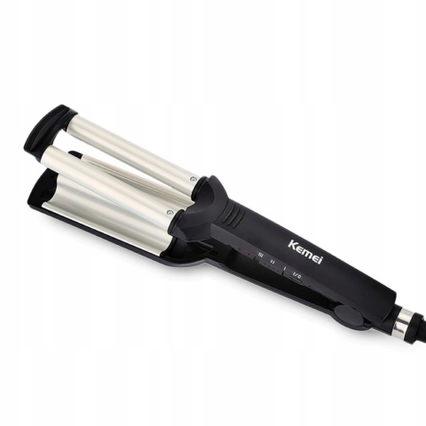 WIELOFUNCYJNA CERAMICZNA FALOWNICA LOKÓWKA DO WŁOSÓW KEMEI - STYLIZACJA LOK