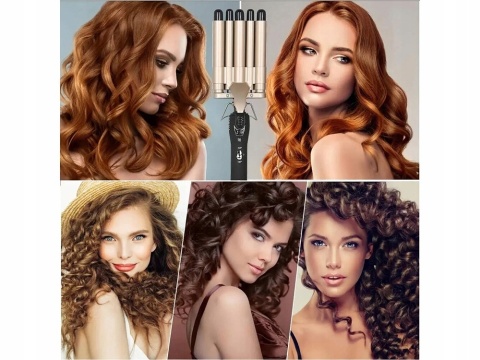WIELOFUNKCYJNA CERAMICZNA KARBOWNICA LOKÓWKA FALOWNICA DO KRĘCENIA WŁOSÓW