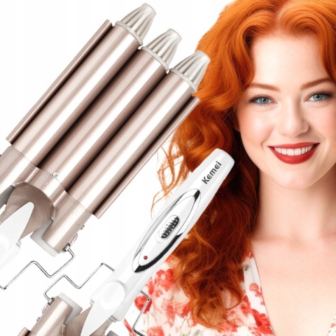 WIELOFUNKCYJNA KARBOWNICA LOKÓWKA FALOWNICA KEMEI IDEALNA NA PREZENT - LOKI