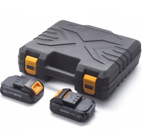 WIERTARKO-WKRĘTARKA AKUMULATOR 20V WALIZKA 2AKU - SOLIDNA, WYTRZYMAŁY AKU