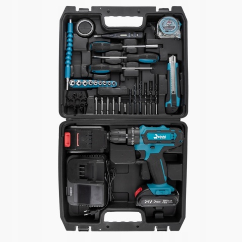 WIERTARKO WKRĘTARKA AKUMULATOROWA 2xAKU UDAROWA MOCNA 21V WKRĘTAK ZAKRĘTARK