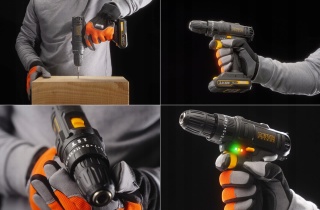 WIERTARKO WKRĘTARKA AKUMULATOROWA 20V Li-Lon 2x AKU UDAROWA WALIZKA ZESTAW