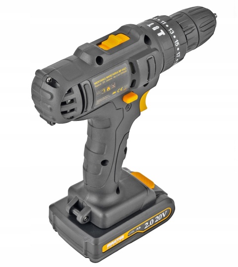 WIERTARKO WKRĘTARKA AKUMULATOROWA 20V Li-Lon 2x AKU UDAROWA WALIZKA ZESTAW