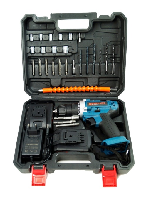 WIERTARKO WKRĘTARKA AKUMULATOROWA 21V WIERTARKA MEGA ZESTAW DWIE BATERIE