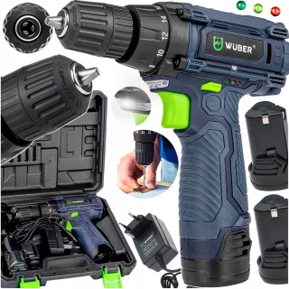 WIERTARKO WKRĘTARKA AKUMULATOROWA DUŻY ZESTAW 2X AKUMULATOR MOCNA + WALIZKA