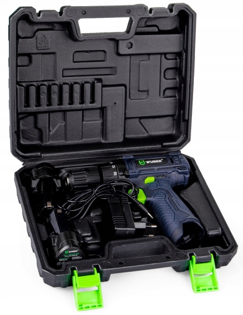 WIERTARKO WKRĘTARKA AKUMULATOROWA DUŻY ZESTAW 2X AKUMULATOR MOCNA + WALIZKA