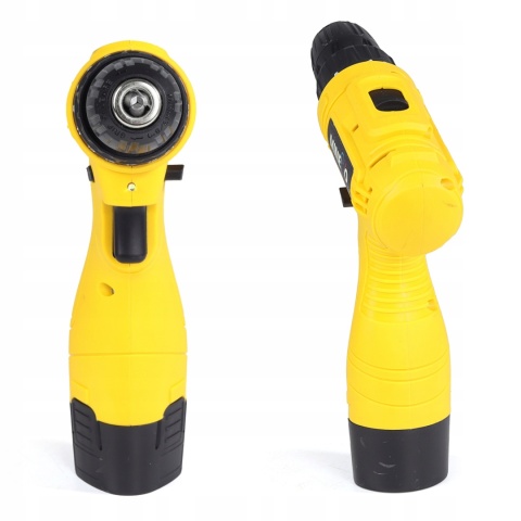 WIERTARKO WKRĘTARKA akumulatorowa 0-600obr. 12V LED 25 biegów + 2AKU