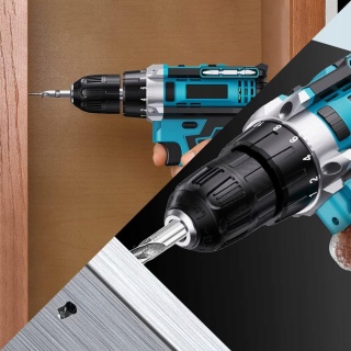 WKRĘTARKA WIERTARKA AKUMULATOROWA 2xAKU NASADKI BITY LED WALIZKA ZESTAW XXL