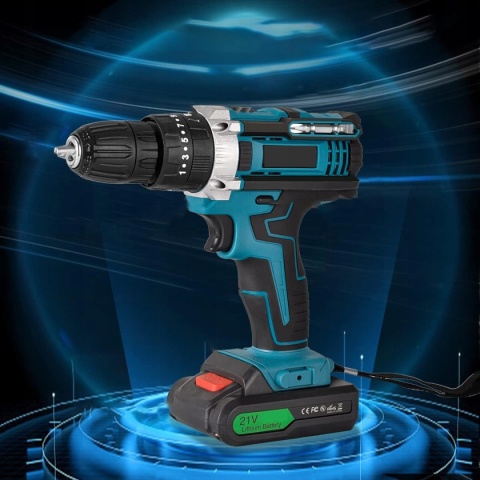 WKRĘTARKA WIERTARKA AKUMULATOROWA 2xAKU NASADKI BITY LED WALIZKA ZESTAW XXL