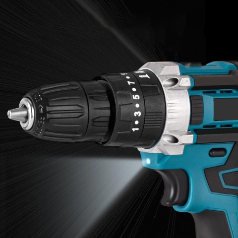 WKRĘTARKA WIERTARKA AKUMULATOROWA 2xAKU NASADKI BITY LED WALIZKA ZESTAW XXL