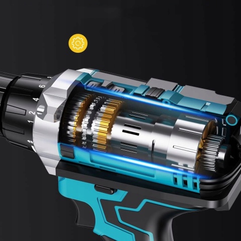 WKRĘTARKA WIERTARKA AKUMULATOROWA 2xAKU NASADKI BITY LED WALIZKA ZESTAW XXL