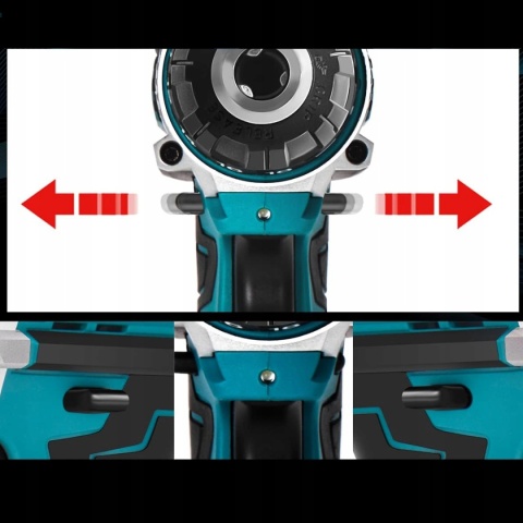 WKRĘTARKA WIERTARKA AKUMULATOROWA 2xAKU NASADKI BITY LED WALIZKA ZESTAW XXL