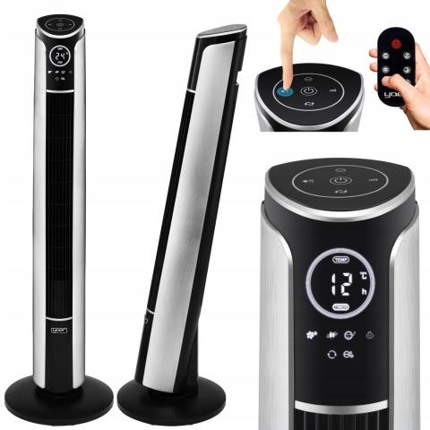 Wentylator kolumnowy CICHY Wiatrak podłogowy stojący Yoer 3D +JONIZACJA