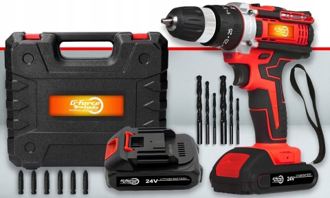 Wiertarko Wkrętarka Akumulatorowa 2X Akumulator Mocna Wydajna Wkrętarka