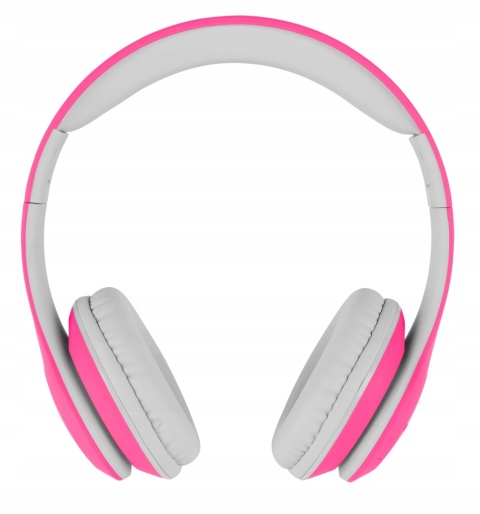 Wygodne słuchawki bezprzewodowe dla dzieci Kruger&Matz RÓŻOWE | 15h pracy!