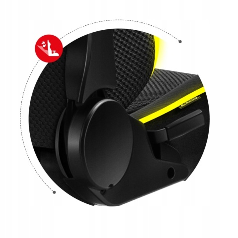 Wygodny Fotel Gamingowy Obrotowy DLA GRACZA Huzaro Force 6.3 RGB Mesh