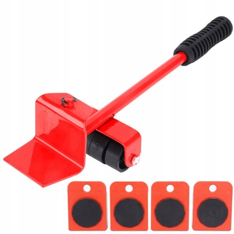 ZESTAW ROLKI DO TRANSPORTU PRZESUWANIA MEBLI 150KG PODSTAWKI Z ROLKAMI