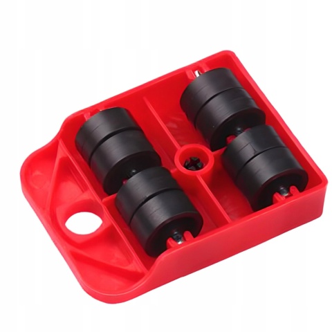 ZESTAW ROLKI DO TRANSPORTU PRZESUWANIA MEBLI 150KG PODSTAWKI Z ROLKAMI