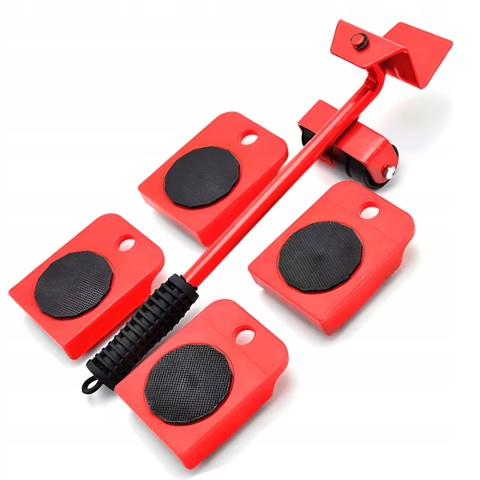 ZESTAW ROLKI DO TRANSPORTU PRZESUWANIA MEBLI 150KG PODSTAWKI Z ROLKAMI