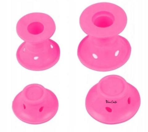 ZESTAW SILIKONOWYCH WAŁKÓW PAPILOTÓW DO KRĘCENIA WŁOSÓW 20SZT LOKI FALE