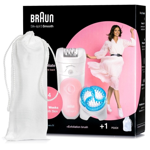 Depilator Braun Silk-épil 5 Wet&Dry SensoSmart z Głowicą SPA - Różowy