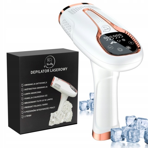 Depilator Laserowy IPL Heelly z funkcją chłodzenia Ice Cool 999.999 impulsów