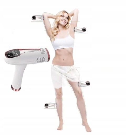 Depilator Laserowy IPL Heelly z funkcją chłodzenia Ice Cool 999.999 impulsów