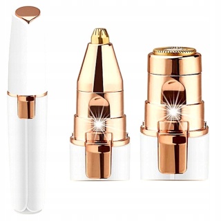 Elegancki Trymer 2w1 do Brwi i Twarzy z USB - Depilator Akumulatorowy
