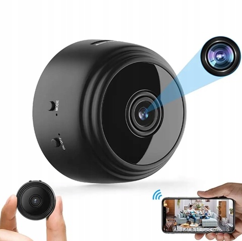 Mini Kamera Szpiegowska Full HD WiFi Hikey - Monitoruj Dyskretnie