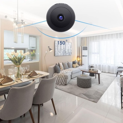 Mini Kamera Wi-Fi Hikey 1080P - Szpiegowska, Bezprzewodowa, Zewnętrzna