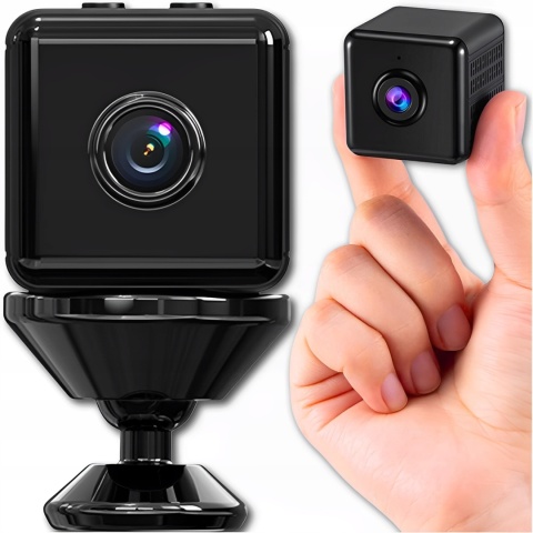 Mini Kamera Fwefgfd565 Kamera Wi-Fi Z Trybem Nocnym + Podstawka 4K Uhd