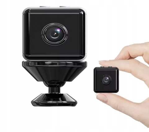 Mini Kamera Fwefgfd565 Kamera Wi-Fi Z Trybem Nocnym + Podstawka 4K Uhd