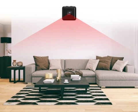 Mini Kamera Fwefgfd565 Kamera Wi-Fi Z Trybem Nocnym + Podstawka 4K Uhd