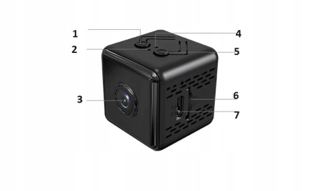 Mini Kamera Fwefgfd565 Kamera Wi-Fi Z Trybem Nocnym + Podstawka 4K Uhd