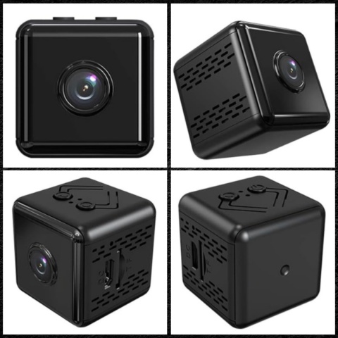Mini Kamera Fwefgfd565 Kamera Wi-Fi Z Trybem Nocnym + Podstawka 4K Uhd