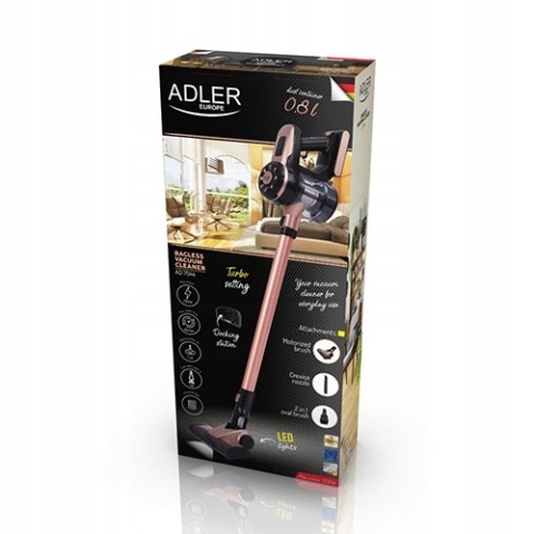 Odkurzacz Pionowy Adler AD 7044 2w1 Bezprzewodowy z Elektroszczotką HEPA