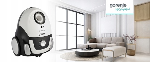 Odkurzacz Workowy Gorenje VCEA11CXWII HEPA 750W Kompaktowy Cichy 2L