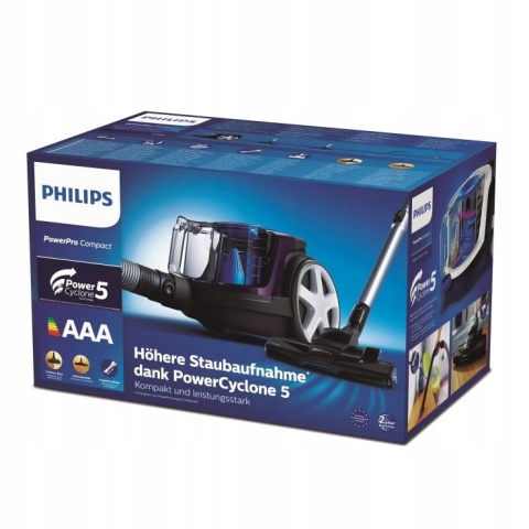 Odkurzacz bezworkowy Philips PowerPro FC9333/09 900W z technologią PowerCyclone 5