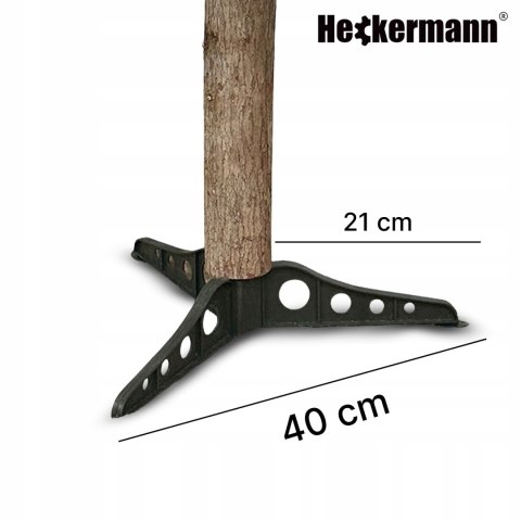 Choinka Sztuczna 180Cm - Nat. Pień, Ośnież.Gałązki, Z Stojakiem I Jutą.