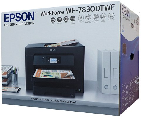Drukarka A3 4W1 Epson Wf-7830Dtwf Adf Duplex - Druk, Skan, Kopia, Fax